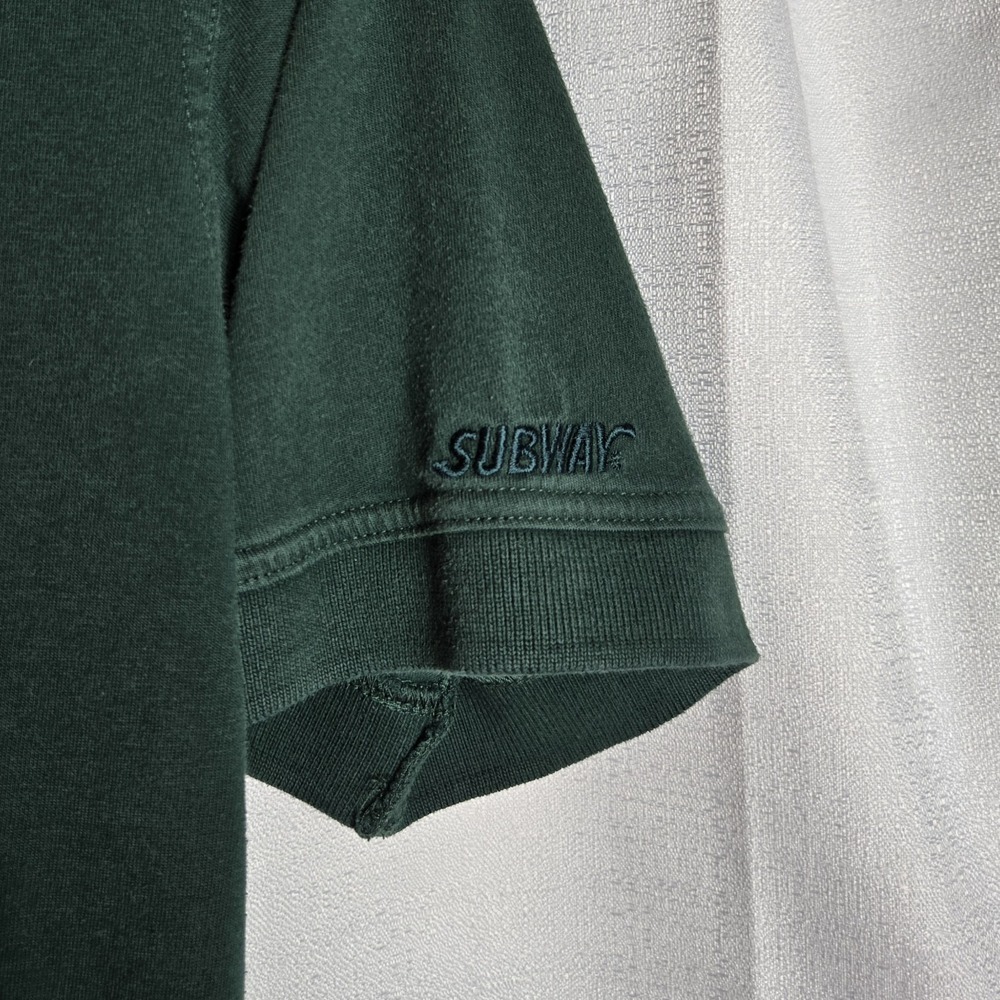 Subway‎ Employee Green Polo Shirt  SEE MEASUREMENTS